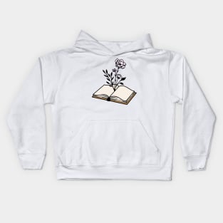 Floral book Kids Hoodie